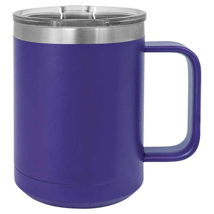 VEGOND 4-Pack Insulated Coffee Mugs - 14 Oz Stainless Steel Travel Mug With Handle & Lid