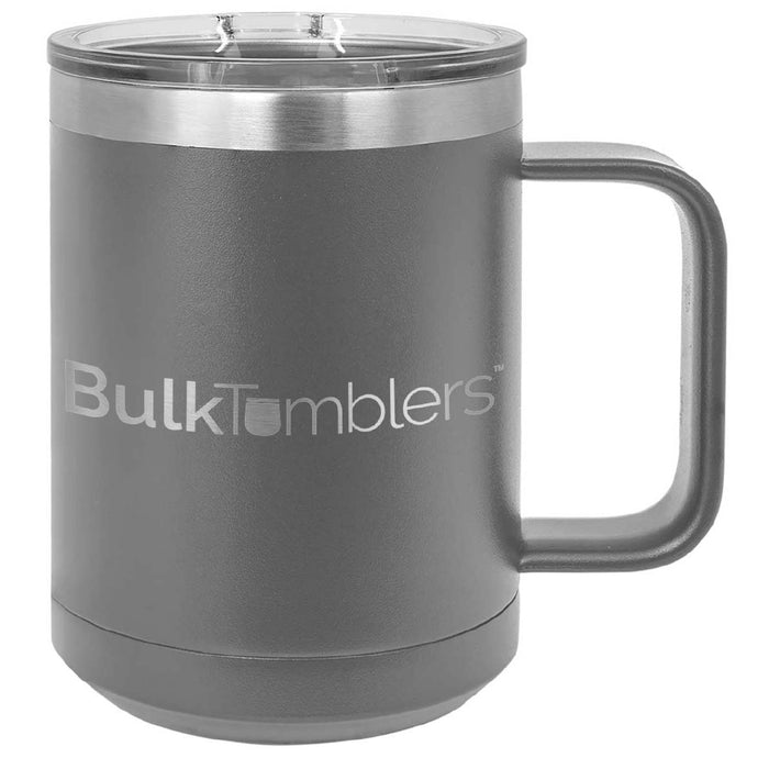 Personalized Laser Engraved Stainless Steel Coffee Mug 15 oz