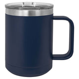 Blank 15 oz  Stainless Steel Insulated  Coffee Mug Powder Coated Double Wall Steel Insulated