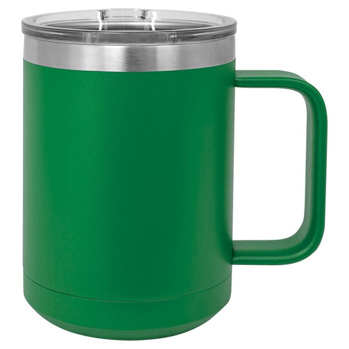 15 oz  Stainless Steel Insulated  Coffee Mug Powder Coated Double Wall Steel Insulated (Case of 12)