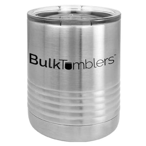 Personalized Laser engraved stainless steel lowball promotional tumbler logo or upload your design, bulk quantity discounts.