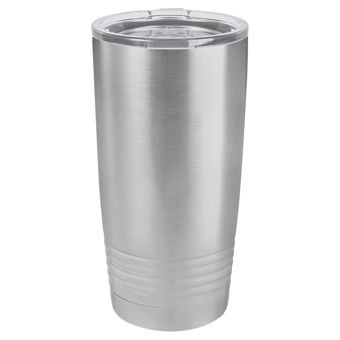 CASE of 24 - Blank 20 oz Stainless Steel Insulated SureGrip Tumblers with Lid