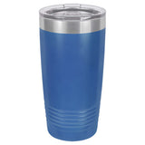 20 oz Promo Personalized Tumbler -16 colors- Logo Laser Engraved on Insulated Stainless Steel + Lid