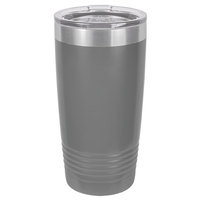 CASE of 24 - Blank 20 oz Stainless Steel Insulated SureGrip Tumblers with Lid