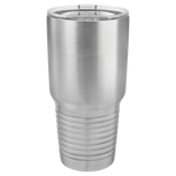 CAJA de 24 - Vasos SureGrip aislados de acero inoxidable en blanco de 30 oz con tapa