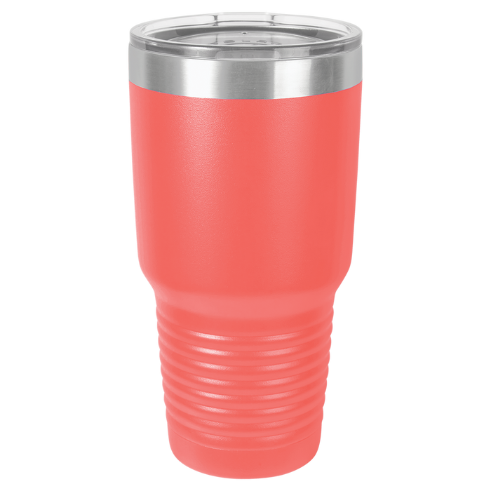 CASE of 24 - Blank 30 oz Stainless Steel Insulated SureGrip Tumblers with Lid