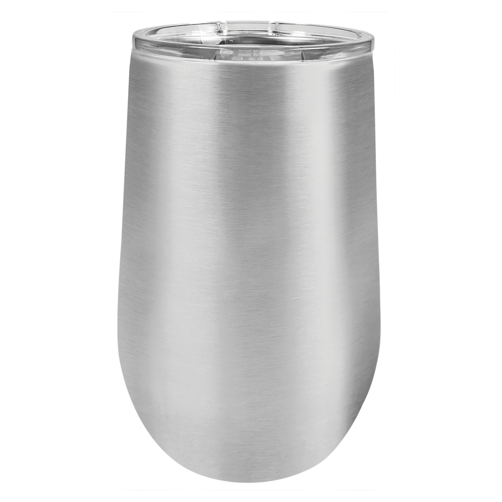 Pack of 24 Bulk - 16 Oz Stainless Steel Wine Tumblers with Lid