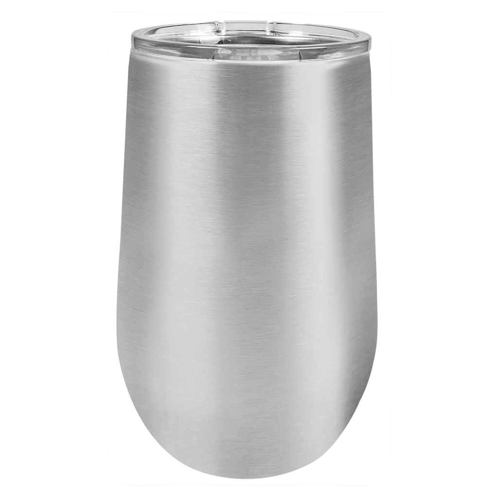 Stainless Steel Wine Tumbler with Lid 16 oz - Kitchables