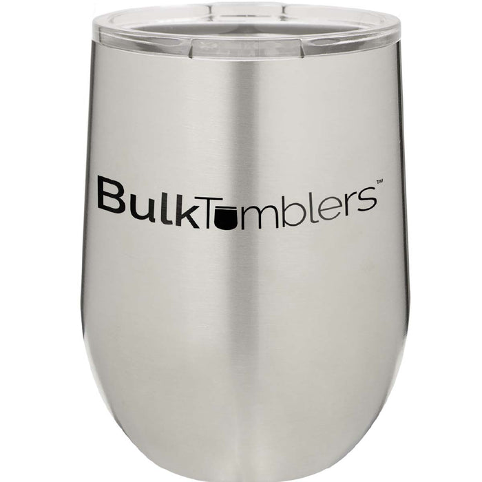 GCP Products 30 Pieces 12 Oz Stainless Steel Wine Tumbler Bulk