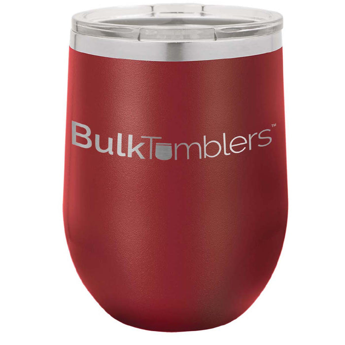 Personalized Sports Design Insulated 12 oz Wine Tumblers