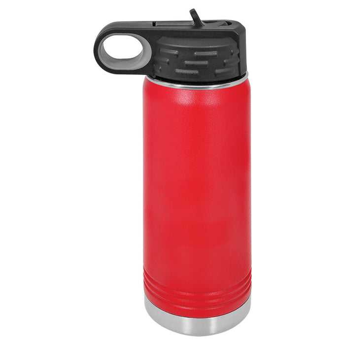 Case of 24 - 20 oz Stainless Steel Powder Coated Blank Insulated Sport Water Bottle Polar Camel