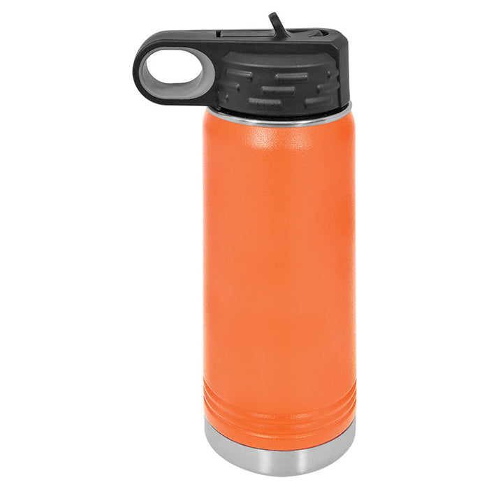 Caja de 24 - Botella de agua deportiva aislada en blanco con recubrimiento de polvo de acero inoxidable de 20 oz Polar Camel