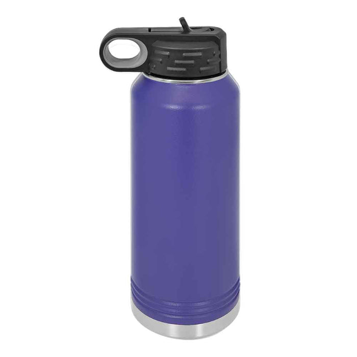 Caja de 12 - Botella de agua deportiva aislada en blanco con recubrimiento de polvo de acero inoxidable de 32 oz Polar Camel