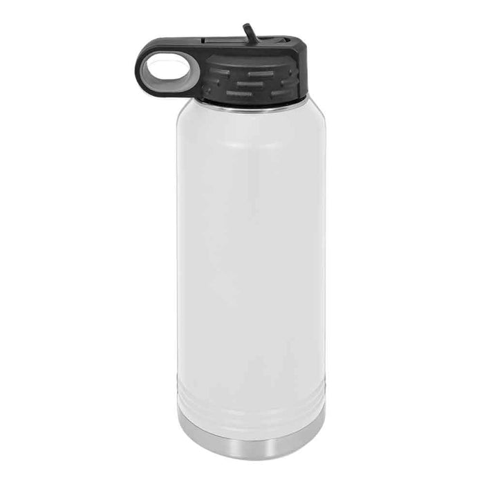 Flarny 32oz Insulated Water Bottle With Straw - Stainless Steel Gradient Thermos, Leak Proof With Strap