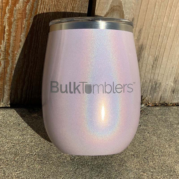 Pink and Glitter Personalized Tumbler, Sublimation Skinny Tumbler, Wine Mug
