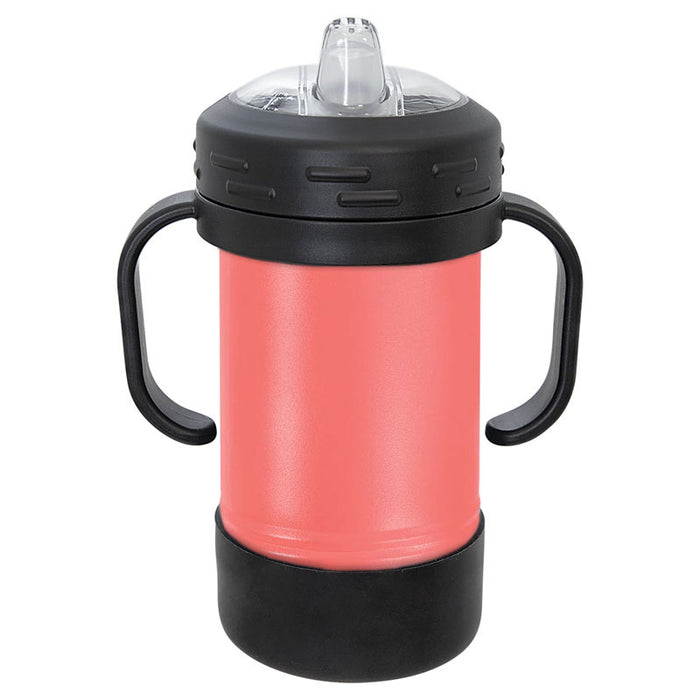 10 oz Stainless Steel Insulated Training Sippy Cup Tumblers with Removable Handles