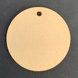 Una pieza - Forma en blanco de acrílico de círculo redondo - Tamaño de 1" a 5"