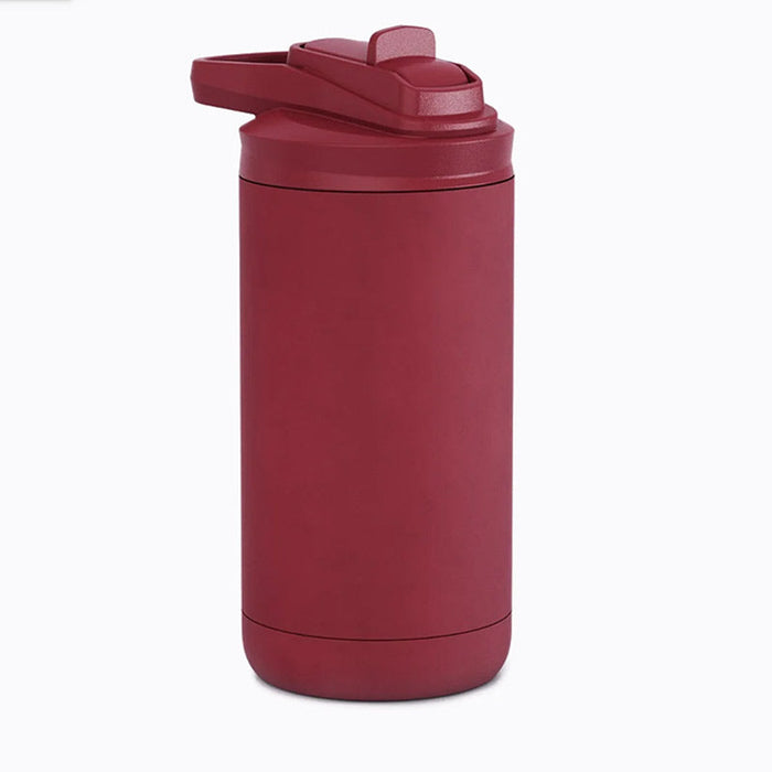 12 oz kids sport water bottle flip lid and straw - soft matte red lipstick