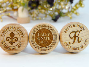 Initial Wedding Wine Stoppers