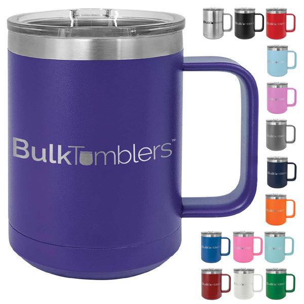 Stainless Steel Tumblers Wholesale Bulk Eco-Friendly Coffee Mug Vacuum  Insulated Tumbler Cup Custom Logo Glitter with Handle Lid - China Mug and  Tumblers price