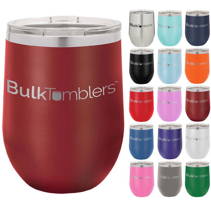 Personalized Sports Design Insulated 12 oz Wine Tumblers