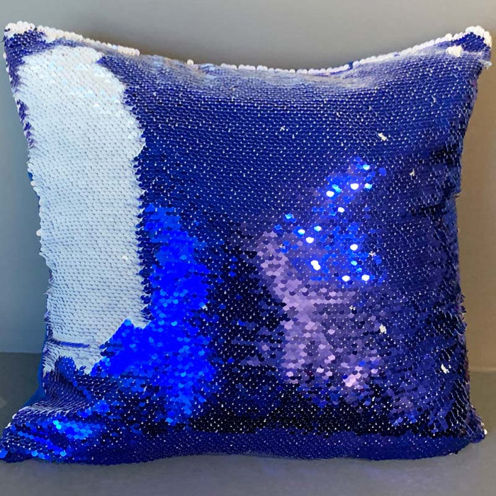 Flip Sequin Mermaid Pillow Cover Cases, for 16" Pillow Inserts, Sublimation Ready, Blank or Custom Printed with Your Design