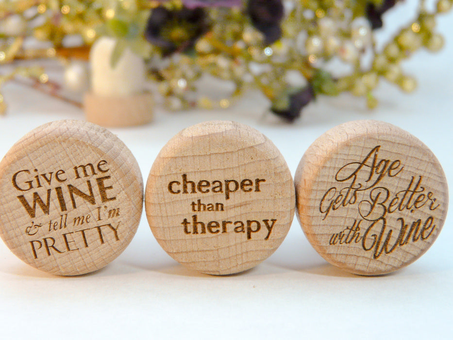Funny Wine Pun Wine Stoppers